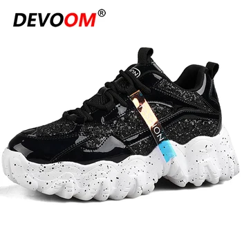 

Fashion Chunky Sneakers Women Summer Casual Woman Flats Platform Ladies Shoes 2020 Breathable Mesh Soft Triple s Female Shoes 41