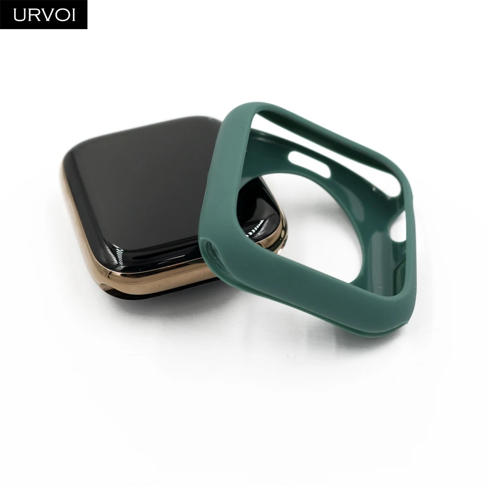 URVOI Обложка для apple watch 6 SE 5 4 3 2 1 чехол наручных часов iwatch бампер 38 42 40 44 мм ТПУ