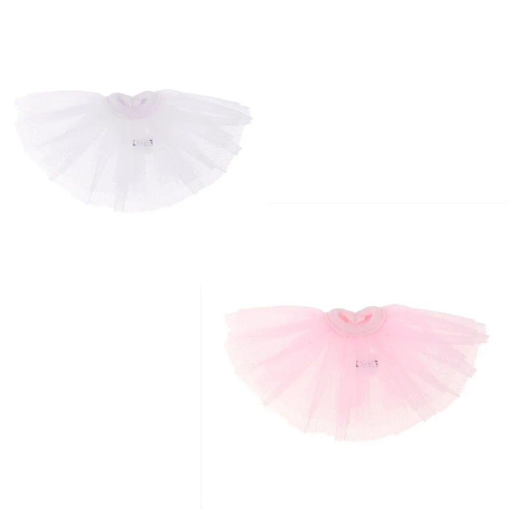 Handmade Beautiful and Cute Tutus Mesh Skirt for 1/6 BJD Dolls Dress Up Dress Accessory for Kids