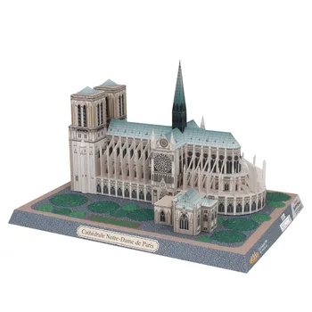 

25x16x20cm World Famous Buidling 3D Paper Model History Notre Dame De Paris Architectural Paper Model DIY Art Gift Collection
