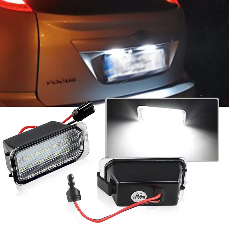 Светодиодный лампы для номерного знака Ford Escape Ranger Kuga 1 2 C-MAX Focus 3 Ecosport Edge Fiesta 6 7 Mondeo 4