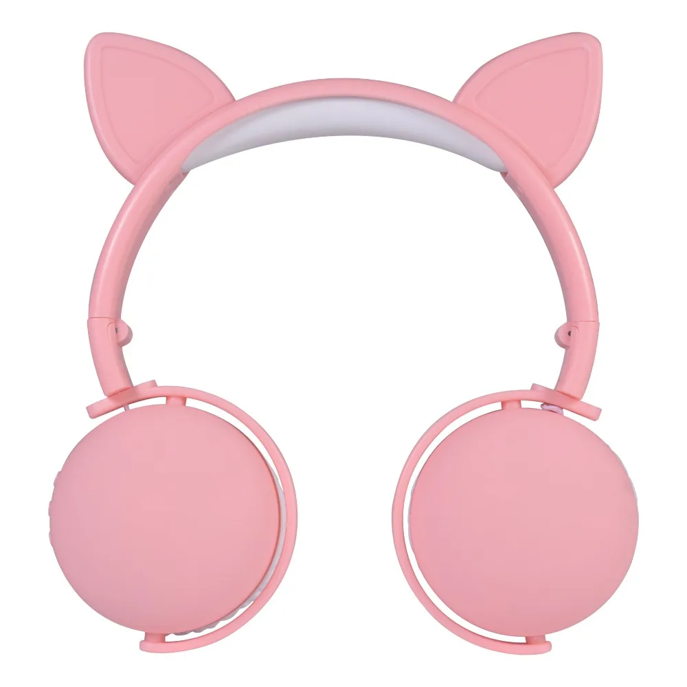 Cute Cat Ears Wireless Bluetooth Headset for Girl Kids Headphone with Mic PC Mobile Phone Music Gamer MP3 Cartoon Earphone Gato (15)