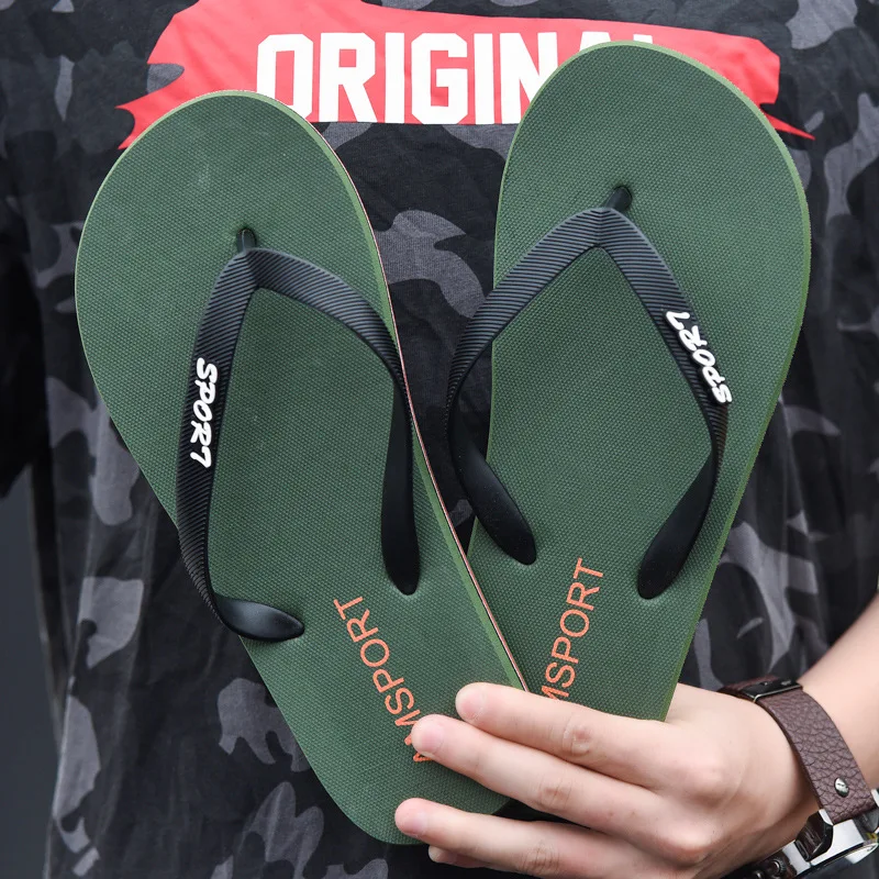 

2019 New Style Summer Men's Flip-flops Top Grade Eva Flip-flop Beach Slippers Classic Angle Slippers Men's