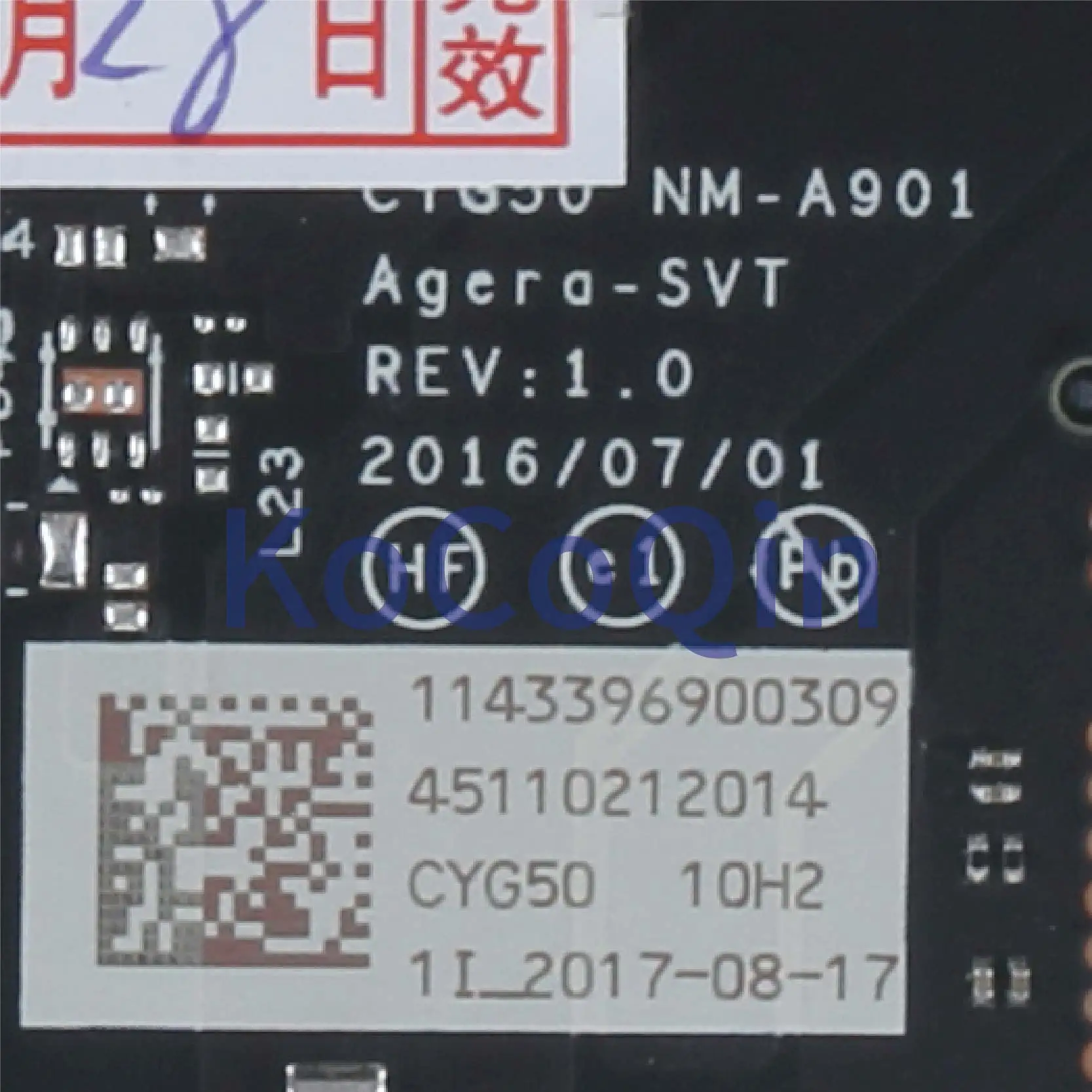 price cut  KoCoQin Laptop motherboard For LENOVO ThinkPad 910-13IKB I7-7500U 8G RAM Mainboard 5B20M35075 CYG50
