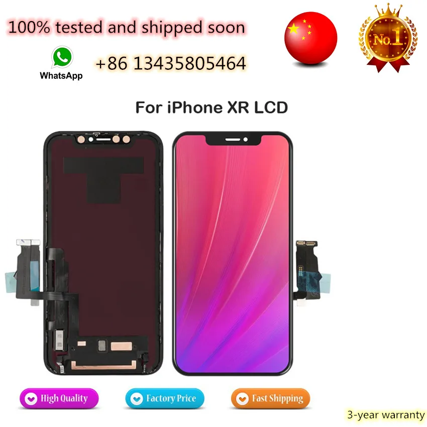 

Free set of tools 100% No Dead Pixel for iPhone X XS XR OLED 6.5 inch mobile phone screen,for iPhone X XS XR TFT