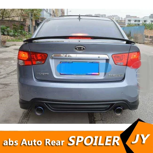 For Kia Forte Spoiler 20112013 Forte Spoiler With Light High Quality Abs Material Car Rear Wing