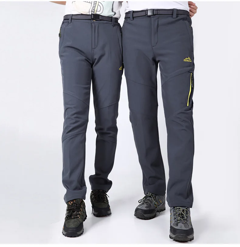 Осенне-зимние новые стильные уличные брюки мужские парные облегающие ветрозащитные водонепроницаемые мягкие альпинистские брюки женские теплые
