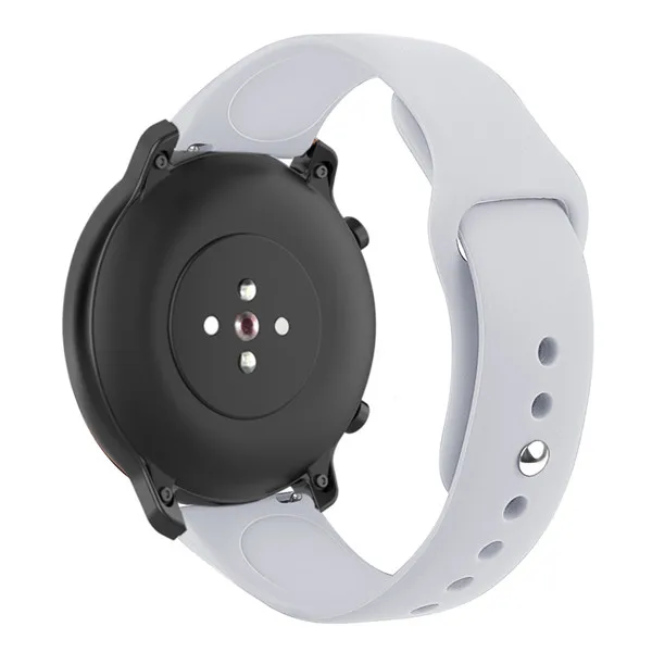 Cure color 22 мм для Huami Amazfit GTR 47 мм спортивные часы ремешок для Xiaomi huami Stratos 2 2S смарт часы браслет - Цвет: Серый