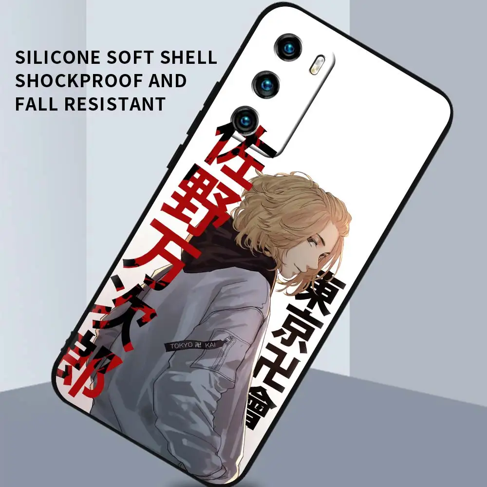 Phone Cover for Huawei P30 P40 Lite E P Smart Z Y6 Y7 Y9 Shell for Honor 9X Pro P20 Lite Soft Case Anime Tokyo Revengers