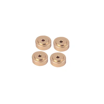 

4pcs Aluminum Speaker Isolation CD Player Accessories Anti Vibration Stand Wear Resistant Amplifier Non Slip Feet Pad Turntable