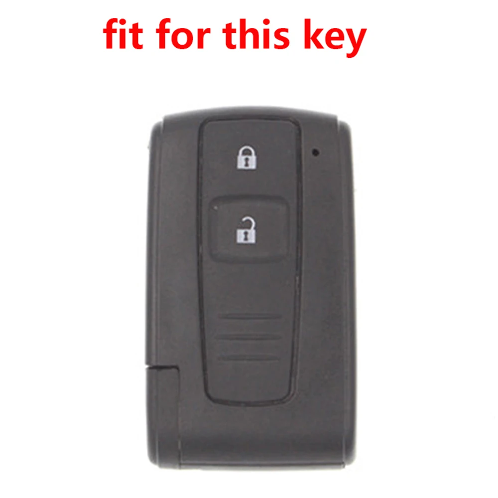 Silicone Car Key Fob Cover Case Shell Set for TOYOTA Corolla Verso 2004 2006 2007 Prius Gen 20 2005 2008 Remote Key Accessories key case key case cover car key shell remote control case cover flip key fob shell