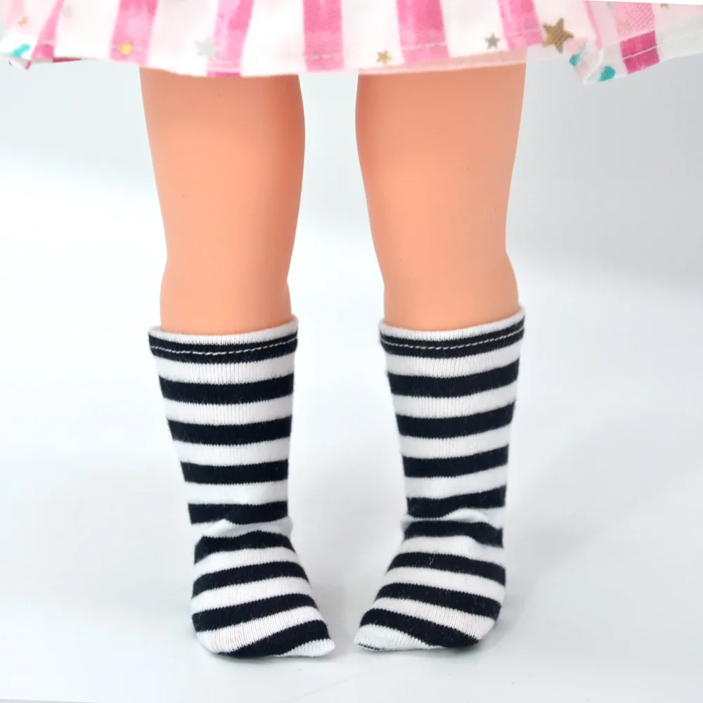 Doll Accessories Variety of color doll socks for 40cm dolls Girl's gift Fashion doll long leg stockings