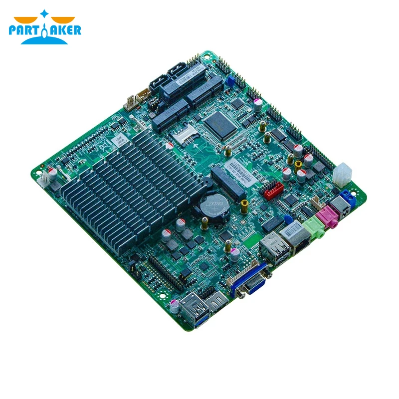Partaker ITX-M56_D812L Intel Fanless Celeron J1800 2*COM LVDS Cheap Industrial Motherboard all in one motherboard with LVDS DC