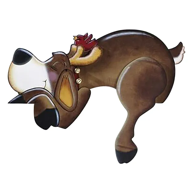 Elk Kukucskáló Kerítés Peeker Karácsonyi Dekoráció Szabadtéri Ünnepségre A Dekorációk Újévi Navidad Otthon - Image 3