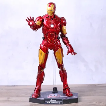 

Marvel Iron Man 2 MARK IV MK4 PVC Action Figure Collection movable Model Toy with LED Light