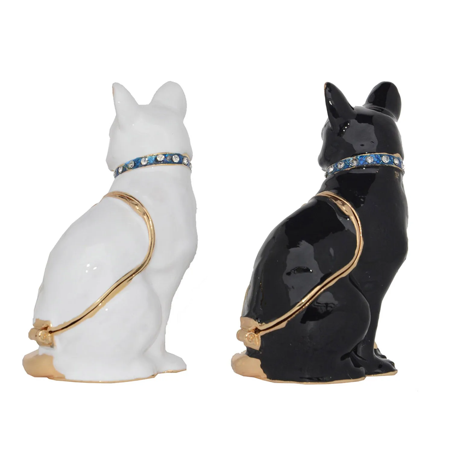 Vintage Style Jewelry Organizer Ring Holder, Trinket, Jewelry Box, Miniature Cat Figurine, Cat Themed Gifts for Lover