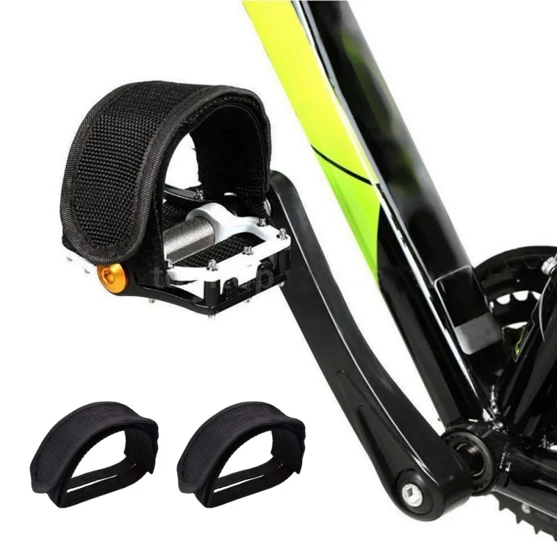 

1 Pair Nylon Bicycle Pedal Belt Straps Bike Toe Clip Strap Belt Adhesivel Pedal Tape Fixed Gear Bike Cycling Fixie Cover 2021