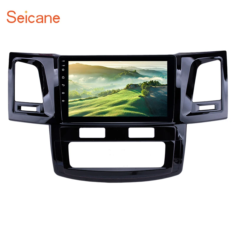 

Seicane Car 9" HD Android8.1 GPS for Toyota Fortuner Hilux 2008 2009-2014 Head Unit with WIFI FM Music Bluetooth DVR SWC 3G OBD2
