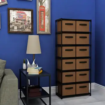 

Storage Rack 12 Drawers Style Storage Shelf for Home Toy Sundries Organize