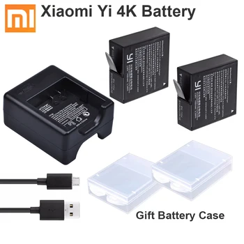 

Original AZ16-1 for Xiaomi Yi 4K battery + USB Dual Battery Charger For Xiaomi Yi 4K II XiaoYi 2 4K action camera Accessories
