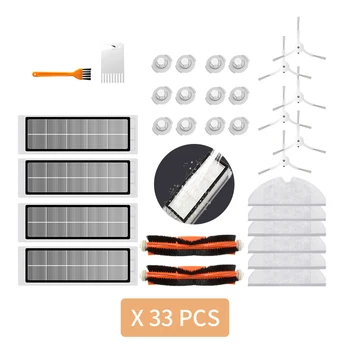 

for Xiaomi Roborock Robot S50 S5 Vacuum Cleaner Spare Parts Kits Mop Cloths Wet Mopping filter Side Brush Roll Brush Water Tank