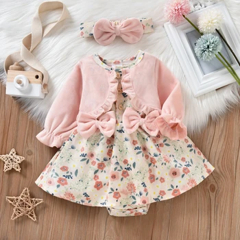 Floral Princess Bodysuit Dress 1