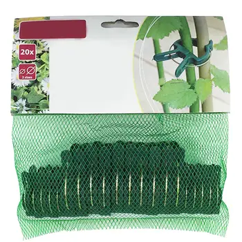 

40pcs Green Plastic Plant Clips Gardening Support Stem Spring Clips Garden Greenhouse Tomato Twine Pins Fix Hanging Vine