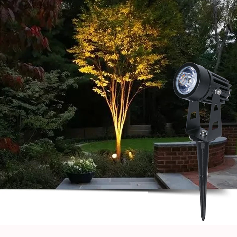 1W 3W LED Garden Lighting Outdoor Spike Lawn Lamp Waterproof Lighting Led Light Garden Path Spotlights AC110V 220V DC12V lawn lamp garden lighting
