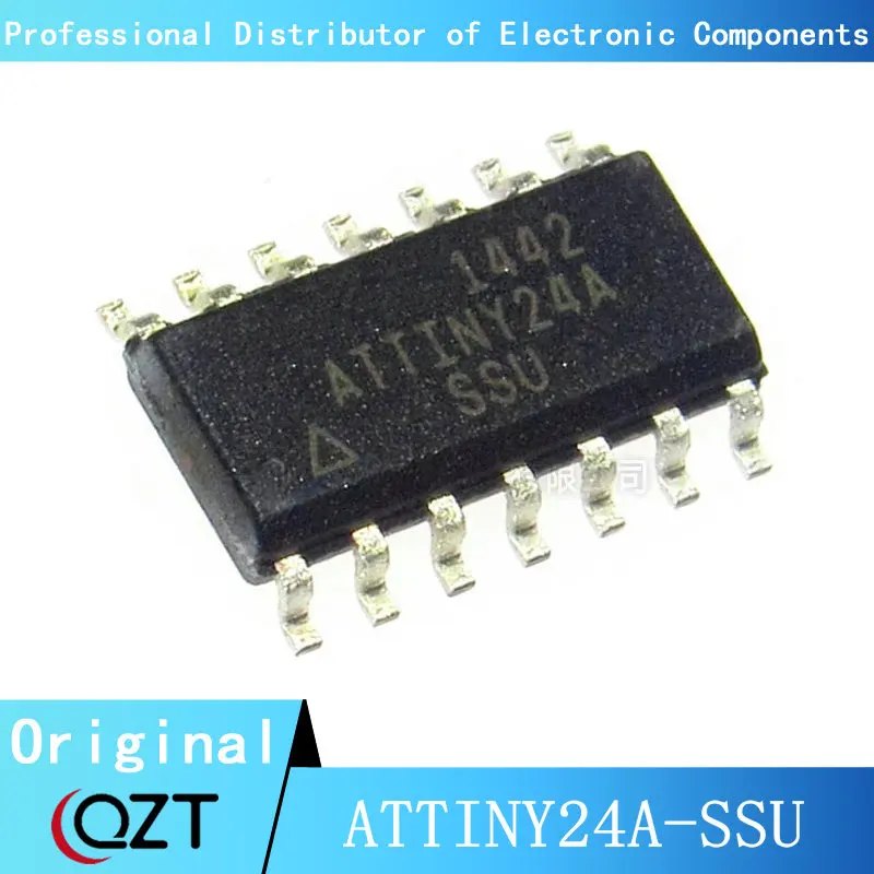 10pcs/lot ATTINY24A-SSU SOP ATTINY24 ATTINY24A SOP-14 chip New spot