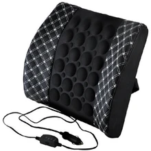 Модная автомобильная электрическая массажная подушка, поясничная Массажная подушка для спины автомобиля, поясничная подушка для автомобиля Suv