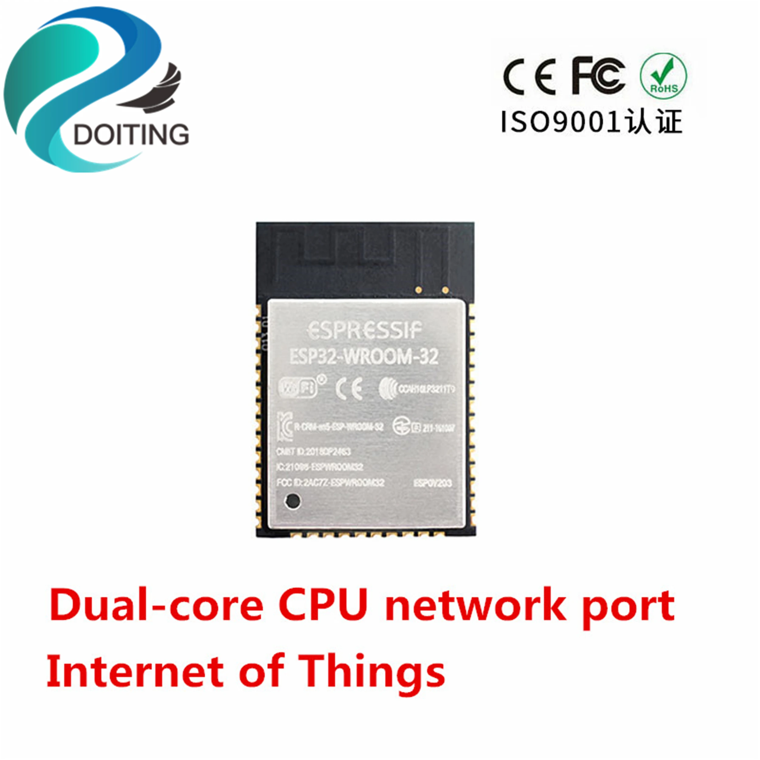 DOITING ESP-32S беспроводной Wifi модуль двухъядерный процессор сетевой порт WiFi+ Bluetooth Интернет вещей CE/FCC/ROSH Сертификация