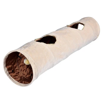 

Cat Tunnel Kitten Durable Toys Scratch Ball Foldable Pet Supplies 2 Holes Playing Play Tubes