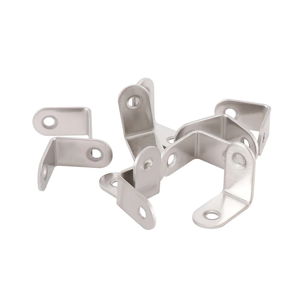 10 Pcs Round End 90 Degree Corner Bracket Silver Tone 20mm x & 30mm |