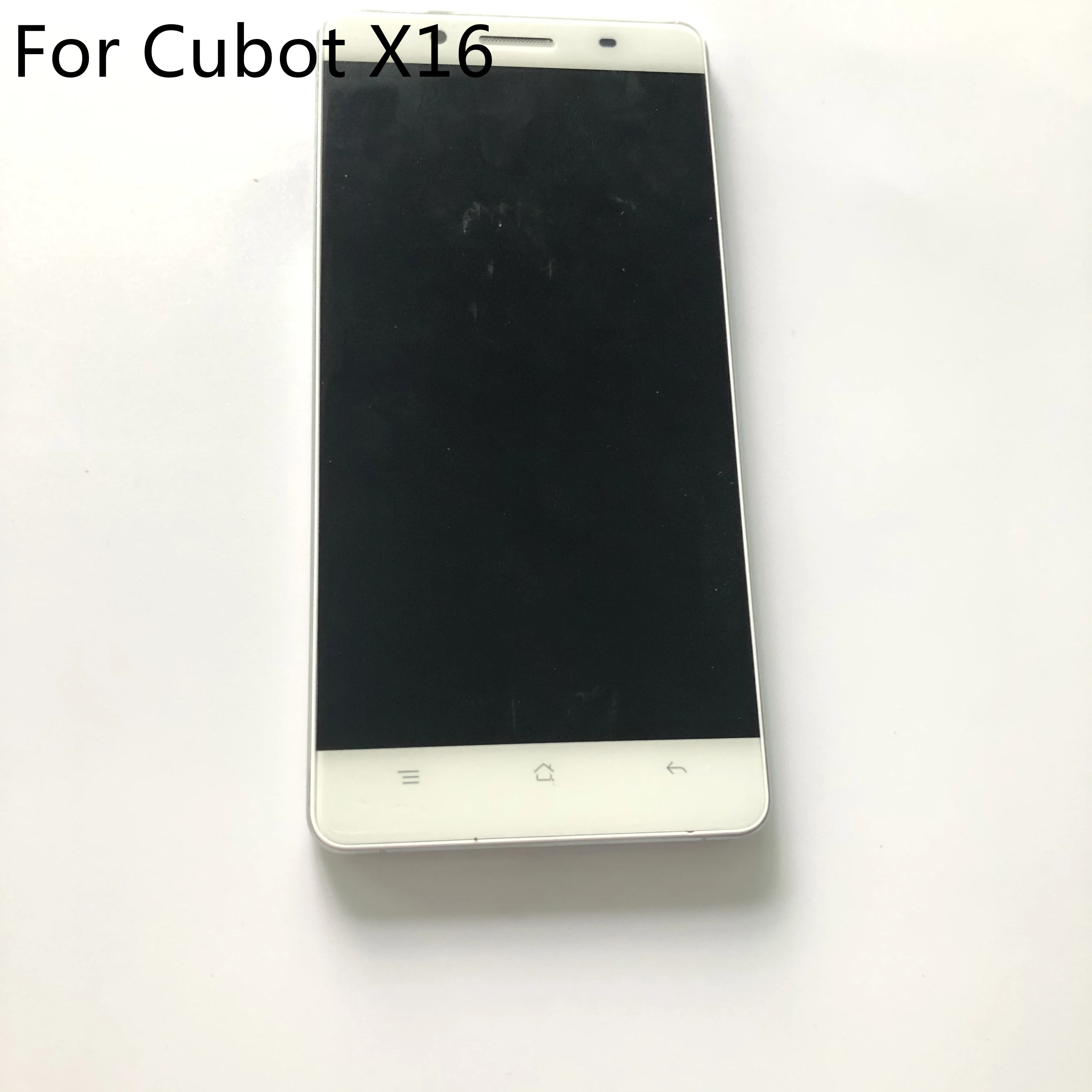 Б/у ЖК-экран + сенсорный экран рамка для смартфона Cubot X16 MT6735 четырехъядерный