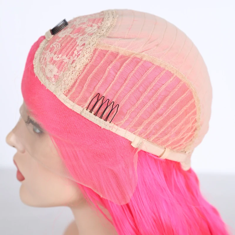 Charisma розовый парик высокая температура волос Glueless вьющиеся парики синтетический парик на кружеве с детскими волосами Синтетические парики для женщин