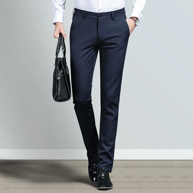 

Korean-style MEN'S Casual Pants Spring And Summer Autumn Elasticity Slim Fit Business Casual MEN'S Trousers Comfortable Breathab