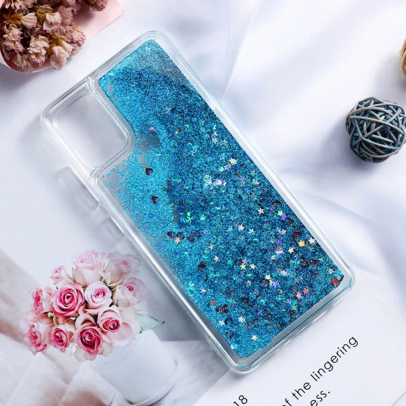 Glitter Case For Samsung A32 Case On Galaxy A52 A72 A42 A71 A51 A41 A31 A70 A50 A12 A30 Transparent Funda Bling Quicksand Cover