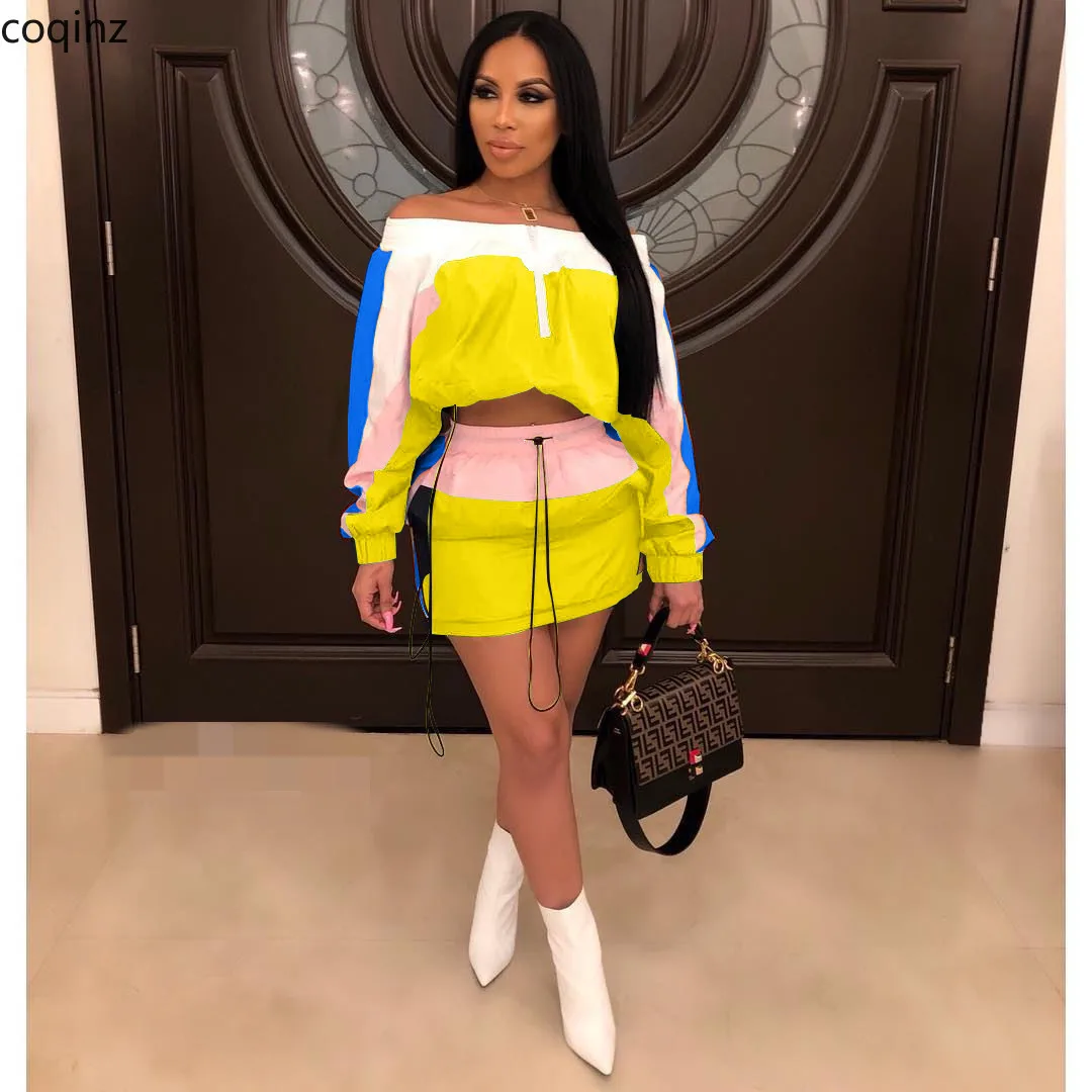 

Plus Size Summer 2019 Two Piece Set Top and Skirt Set Women 2 Piece Set Matching Sets Club Outfits Conjuntos De Mujer LD8300