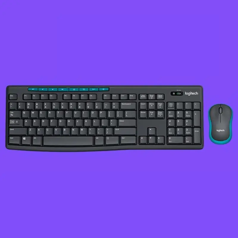 Logitech MK275 USB Беспроводная Клавиатура Набор мышей 1000DPI оптическая мышь