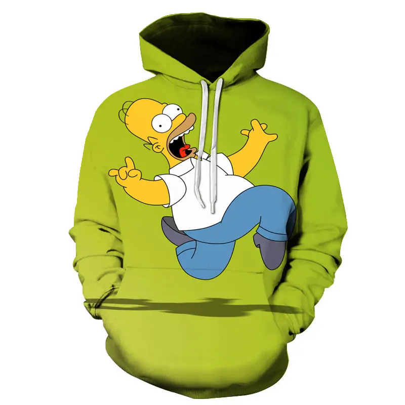 

Simpson 3d Print Hoodies Fashion Men Harajuku Funny Sweatshirts Streetwear Hip Hop Quality Plus Size