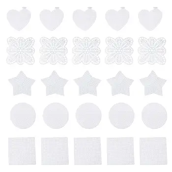 

50 Pcs Mesh Plastic Canvas Sheets Cross Stitch Sewing Plastic Canvas Sheets for Embroidery Acrylic Yarn Crafting Knit Crochet