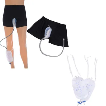 

Urine Bag Reusable Male Urinal Bag Silicone Urine Funnel Pee Holder Collector With Catheter For Old Men Feminine Hygiene