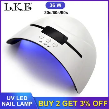 

LKE UV LED Nail Lamp Curing ALL Gel Polish UV Lamp for Manicure Pecicure With LCD Display Nail Dryer Nail Art USB Lamp