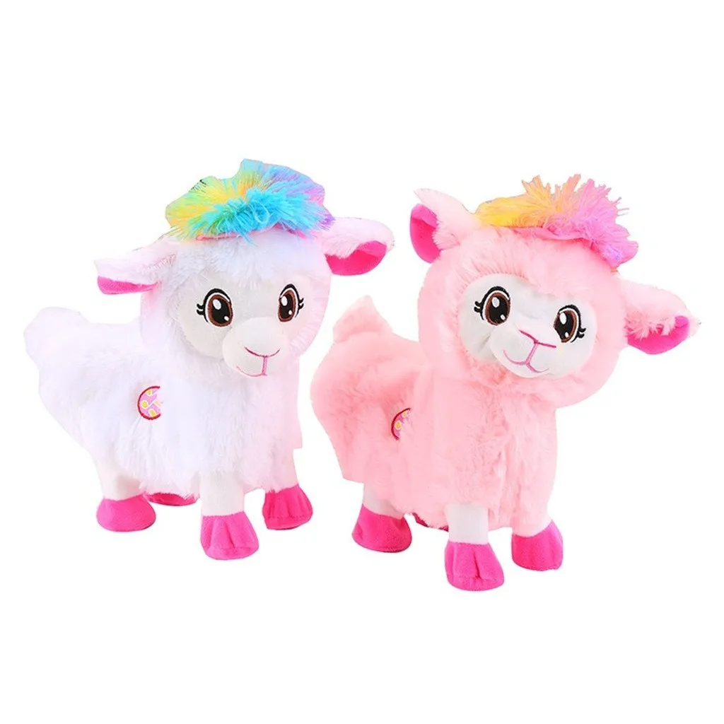 30 см музыкальная вокальная короткая плюшевая игрушка Boppi Pets Alive America Story Twisted Ass Alpaca Shake Hip электрические плюшевые игрушки из альпаки