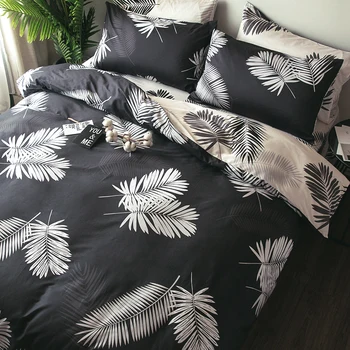 

Nordic style cotton cotton bedding four-piece student dormitory bed single bed bonin quilt cover