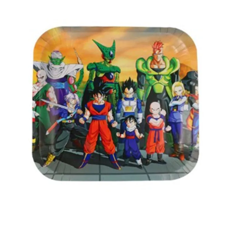 66 шт./лот Dragon Ball тема одноразовая посуда набор бумажные тарелки стаканчики день рождения, детский душ столовые приборы для вечеринки украшения