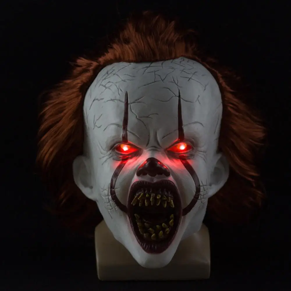 Игрушки страшилки для Stephen King 2 Pennywise одежда клоуна маска на Хеллоуин косплея