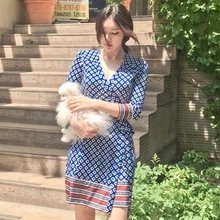 

2021 New Print Summer Dress Evening Long Vintage Dress Party Oversize Short Sleeve Beach Women Dresses Robe Vestido Prom