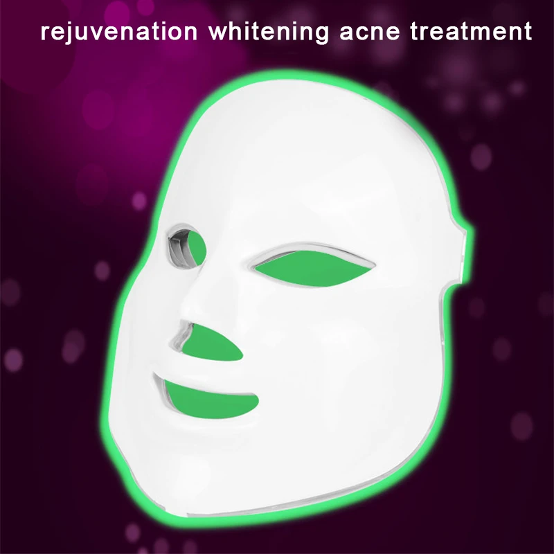  Powered Colorful LED Photon Skin Rejuvenation Instrument Facial Mask Wrinkle Acne Removal Face Care - 4000534849771