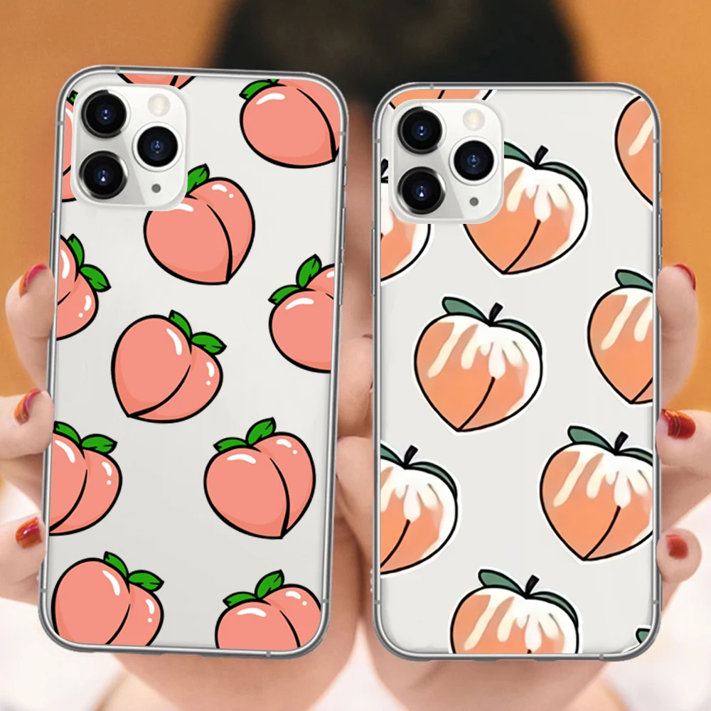 Фруктовый персик клубника прозрачный Чехлы для мобильных телефонов iPhone 11 Meizu Pro 6 S